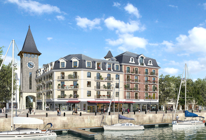 Projet de construction d’un clocher équipé de 4 horloges sur les bords du port de la presqu’île de la touque à Deauville.